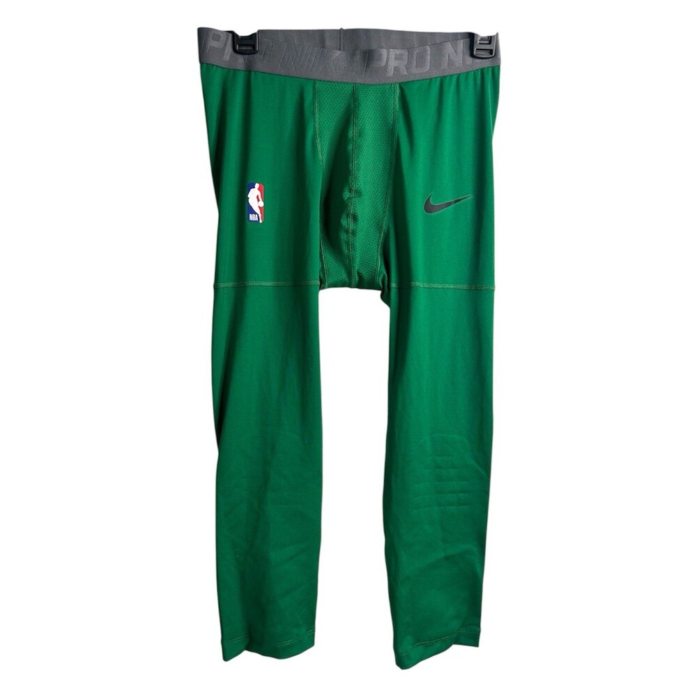 Nike NBA Green Compression Pants Men's Athletic Tights Size L